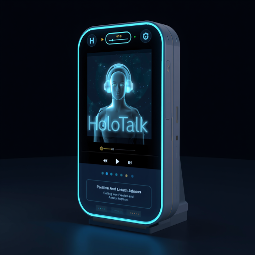 HoloTalk immersive neon interface